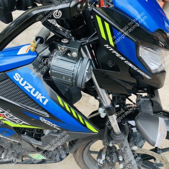 Suzuki Satria dọn kiểng 2 món tay thắng bình dầu RCS - Đèn trợ sáng CX60