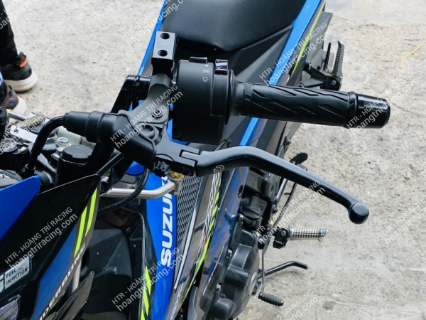 Suzuki Satria dọn kiểng 2 món tay thắng bình dầu RCS - Đèn trợ sáng CX60