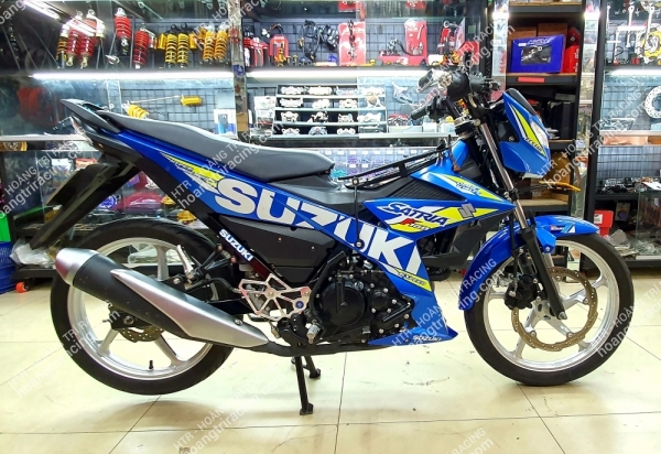 Suzuki Satria nâng cấp Smartkey chính hãng Honda  - Mâm 5 cây Asiro 