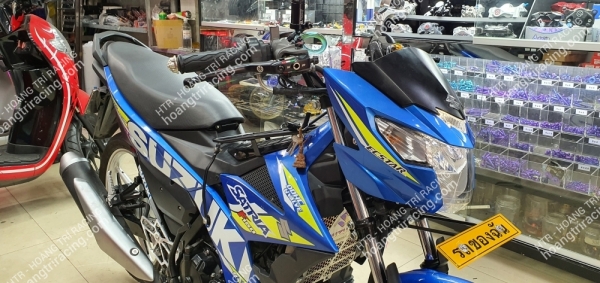 Suzuki Satria nâng cấp Smartkey chính hãng Honda  - Mâm 5 cây Asiro 