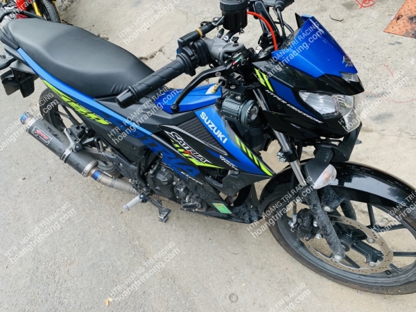Suzuki Satria dọn kiểng 2 món tay thắng bình dầu RCS - Đèn trợ sáng CX60