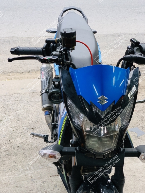 Suzuki Satria dọn kiểng 2 món tay thắng bình dầu RCS - Đèn trợ sáng CX60
