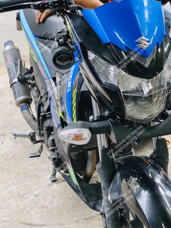 Suzuki Satria dọn kiểng 2 món tay thắng bình dầu RCS - Đèn trợ sáng CX60