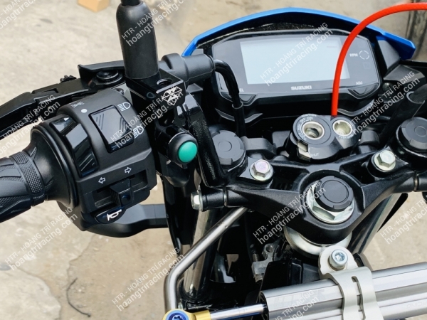 Suzuki Satria dọn kiểng 2 món tay thắng bình dầu RCS - Đèn trợ sáng CX60