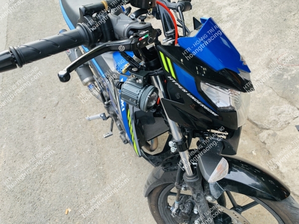 Suzuki Satria dọn kiểng 2 món tay thắng bình dầu RCS - Đèn trợ sáng CX60
